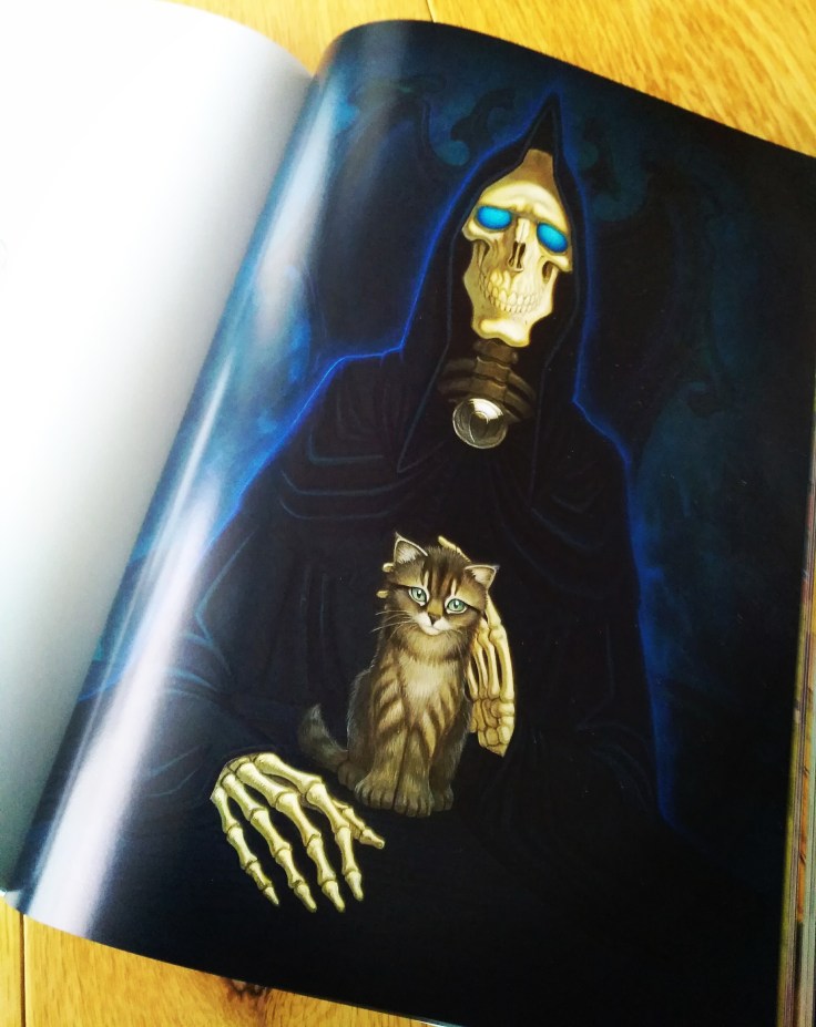 Death with kitten, 2013, Paul Kidby