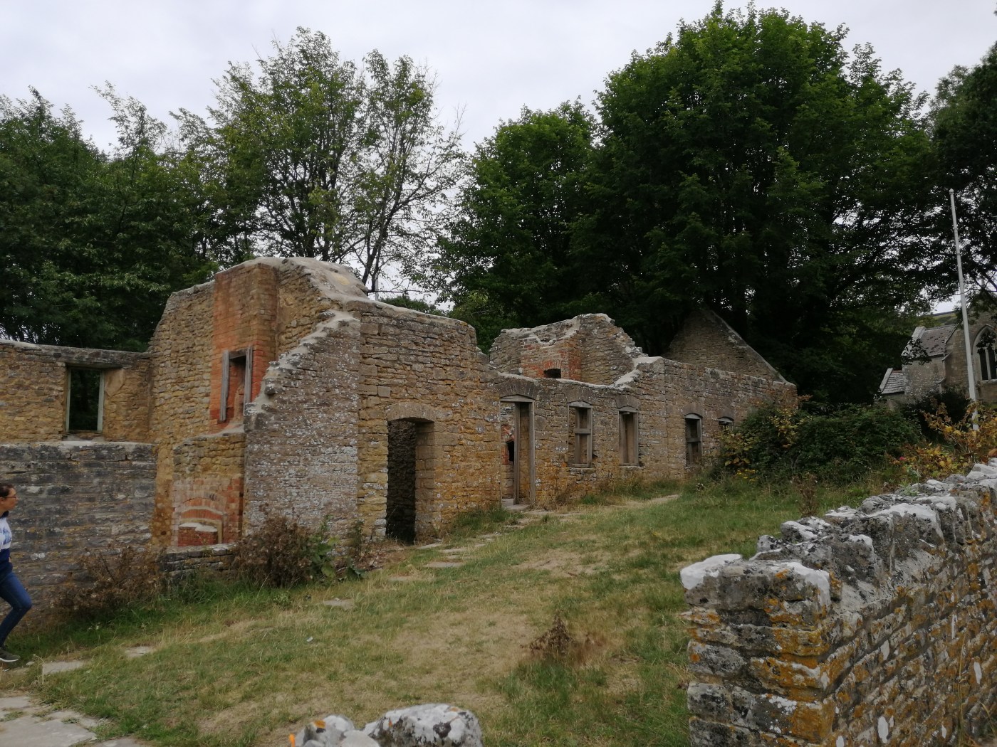Row of derelict homes, Tyneham